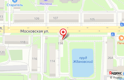 Зоомагазин Фауна на Московской улице на карте