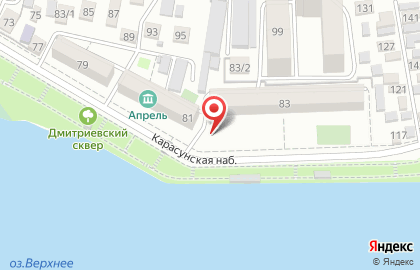 Продовольственный магазин на Карасунской, 53 на карте