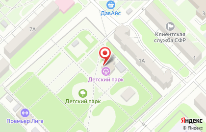 Детский парк, г. Кстово на карте