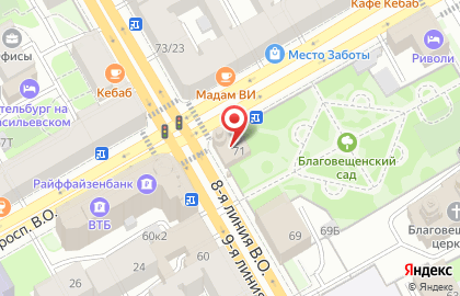 О-камень на Василеостровской на карте