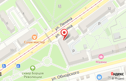 Бюро Недвижимости Кузбасса на улице Обнорского на карте