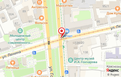 Томаттини на улице Гончарова на карте