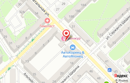 Салон красоты Бонжур в Московском районе на карте