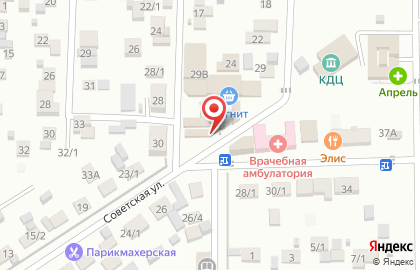 Продовольственный магазин Васюринский МПК на Советской улице на карте