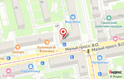 Магазин косметики и парфюмерии в Василеостровском районе на карте