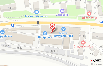 Супермаркет Пятерочка на Таганрогской улице на карте