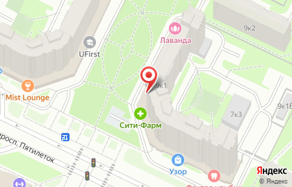 Комплексный центр социального обслуживания населения Невского района на метро Проспект Большевиков на карте