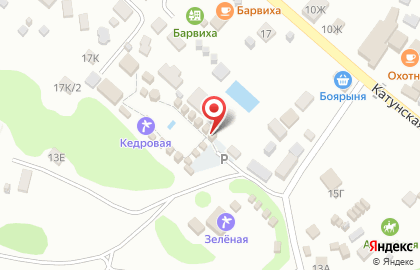 Кедровая на Катунской улице на карте