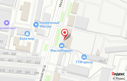 Федеральная сеть автомагазинов МаслоМаркет на Московском проспекте на карте