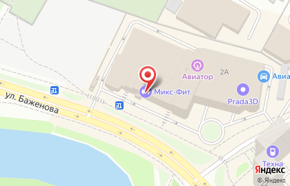 Посадоффест на улице Баженова на карте