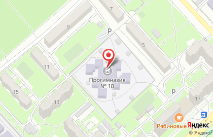 Прогимназия №18 на проспекте Ленина на карте