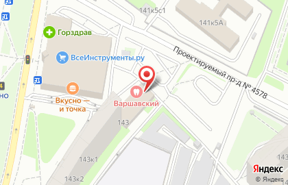 Магазин НОВЫЕ ТКАНИ Дисконт на Варшавском шоссе на карте