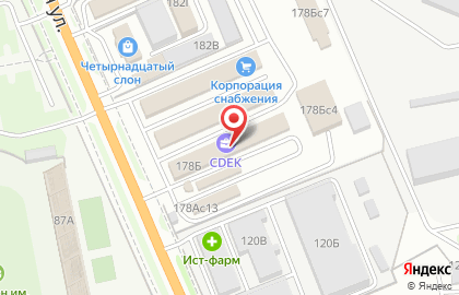 Компания по производству чулочно-носочных изделий Фабрика Носков на Краснознаменной улице на карте