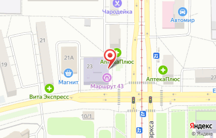 Объединение городских библиотек г. Магнитогорска на карте