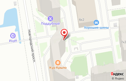 Магазин разливного пива Лит.Ра на Новгородском проспекте на карте