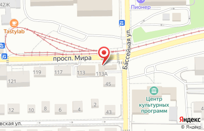 Продуктовый магазин в Калининграде на карте