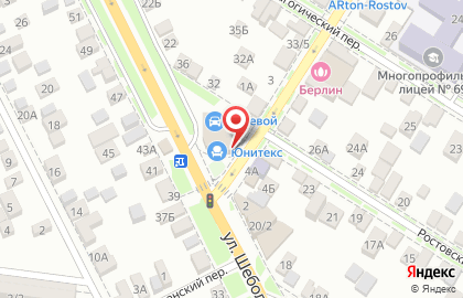 Автотехцентр Рулевой на улице Шеболдаева на карте