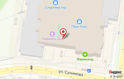 Магазин Табак Плюс на улице Сулимова на карте