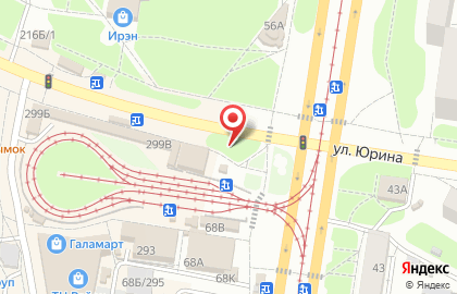 Торговая сеть по продаже лотерейных билетов на улице Юрина на карте