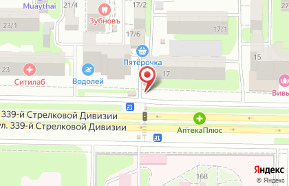 Кафе-кондитерский и киоск Золотой колос на улице 339 Стрелковой Дивизии, 17 киоск на карте