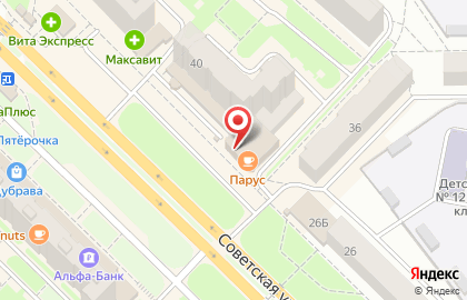 Спортивный магазин Спорт Олимп на Советской улице на карте
