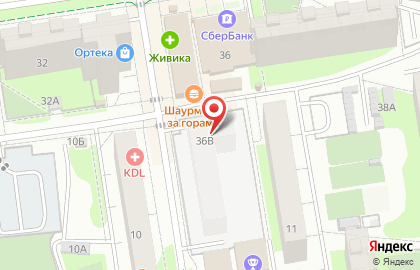 Киоск по продаже кондитерских изделий в Дзержинском районе на карте
