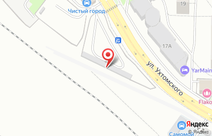 Центр шиномонтажа на улице Ухтомского на карте