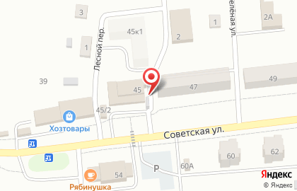 Магазин овощей и фруктов на Советской улице на карте