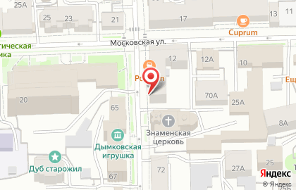 Магазин Норд на Московской улице на карте