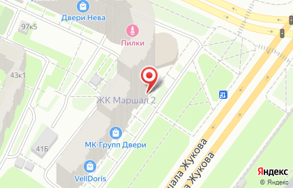 Магазин женской одежды Эгоистка на проспекте Маршала Жукова на карте