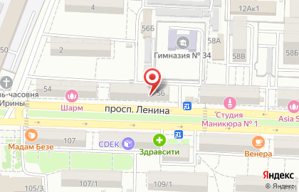 Магазин разливного пива Биржа на улице Ленина на карте