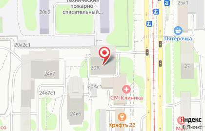 Парикмахерская на Симферопольском бульваре, 20а на карте