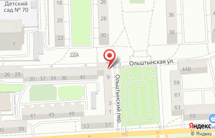 Продуктовый магазин Залина на Ольштынской улице на карте
