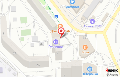 Фитнес-клуб Гулливер на улице Гудкова на карте