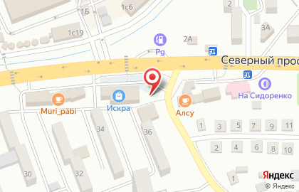 Магазин цветов на Комсомольской на карте