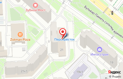 Перекресток в Митино на карте