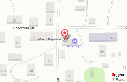Гостиница Комфорт на Октябрьской улице на карте
