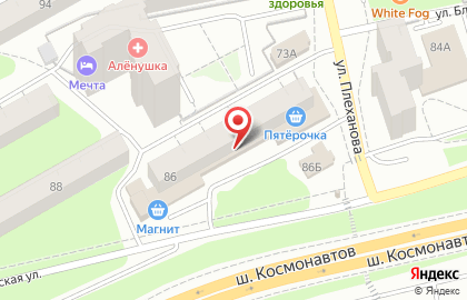 Центр строительных крепежей ЦСК на улице Космонавтов на карте