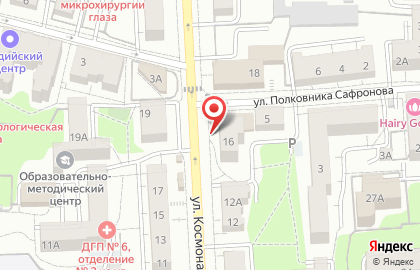 Супермаркет Городок на улице Космонавта Леонова на карте
