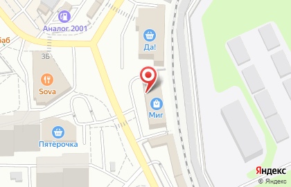 ТЦ Миг на улице Мясищева на карте