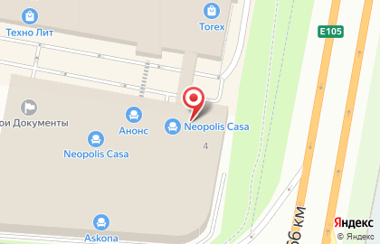 Салон итальянской мебели Neopolis Casa на метро Мякинино на карте