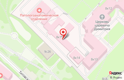 Станция скорой и неотложной медицинской помощи им. А.С. Пучкова на метро Шаболовская на карте