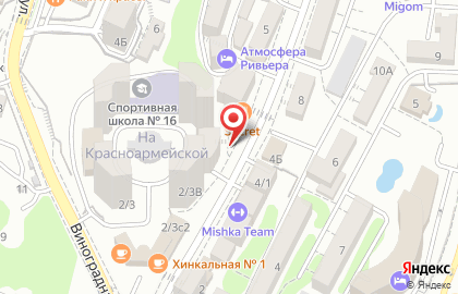 Студия депиляции Sahar & Vosk на Красноармейской улице на карте