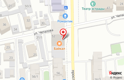 Продуктовый магазин Ганза на проспекте Ленина на карте