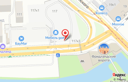 Школа танцев Баланс в Московском районе на карте