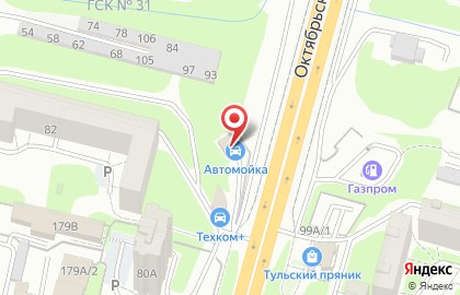 Автомойка в Туле на карте