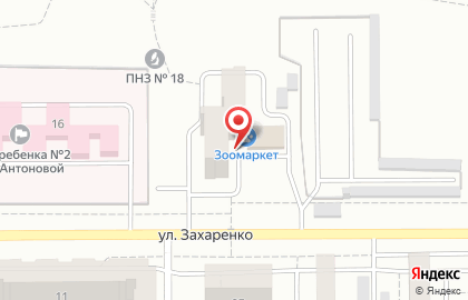 Вестерн на улице Захаренко на карте