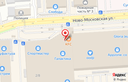 Магазин джинсовой одежды Colin`s на Ново-Московской улице на карте