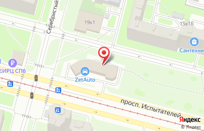 Питер, страховой холдинг на проспекте Испытателей на карте