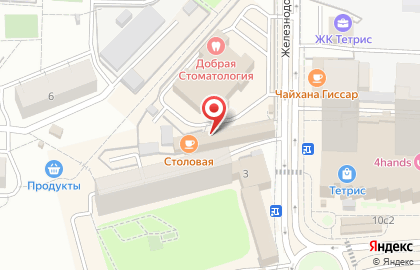 Столовая в Москве на карте